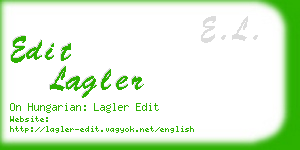 edit lagler business card